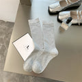 Ribbed Crew Socks - DippedShop Wholesale - #8147