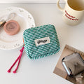 Color Block Plaid Large Capacity Makeup Bag MK2BW6S10BOB57