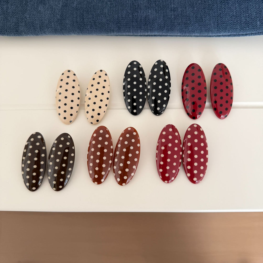 Simple Polka Dots Oval Non Cre - DippedShop Wholesale - #4227