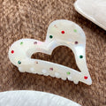 Colorful Rhinestone Irregular Acetate Hair Claw MK2PPM6W6HCP341