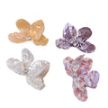 Sweet Flower Petal Rhinestone Acetate Hair Claw MK2PPM6W6HCP352
