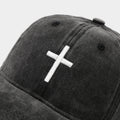 Solid Cross Embroidery Baseball Cap - DippedShop Wholesale - #2995