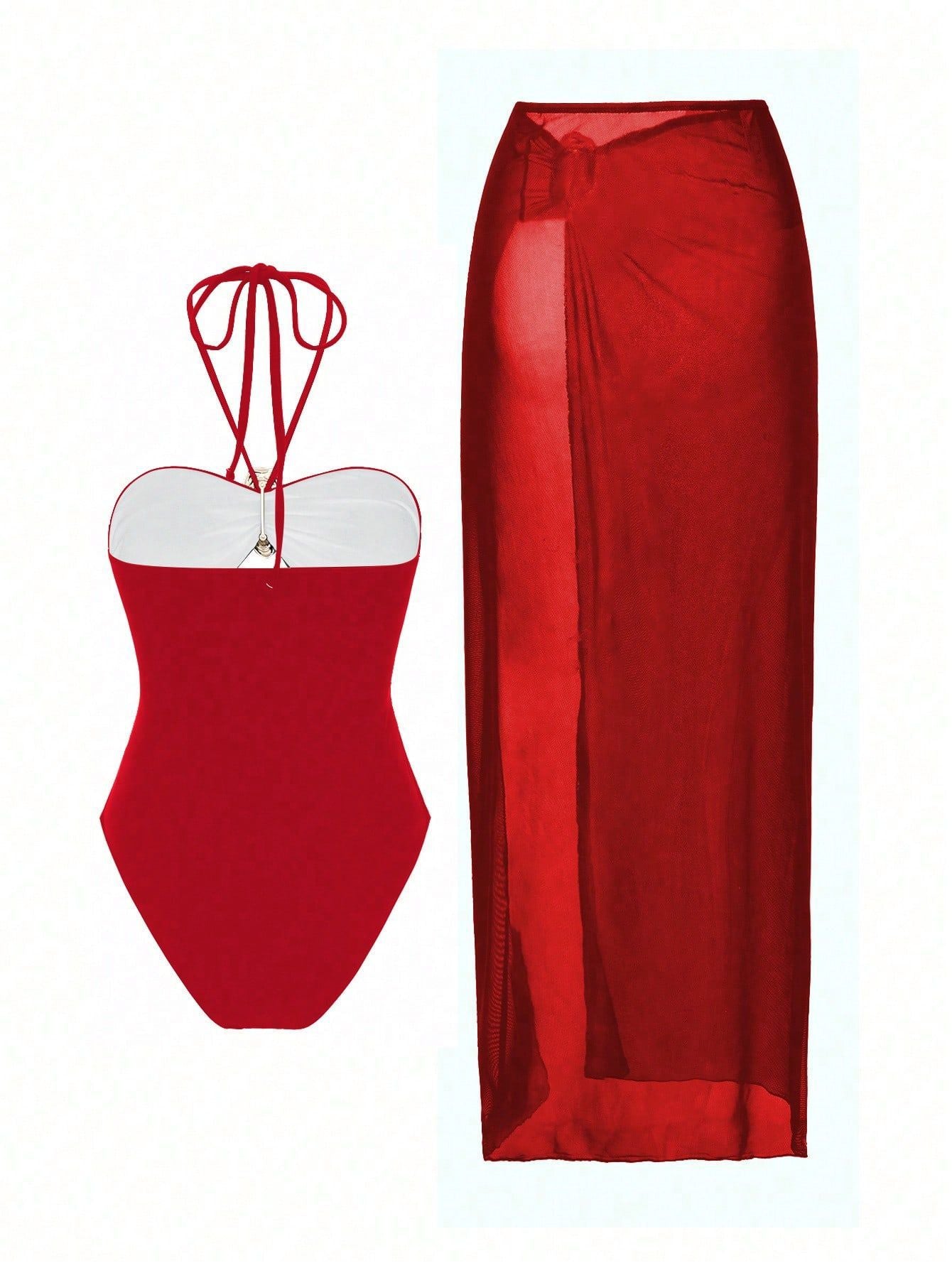 Sexy One Piece Swimsuit Set - DippedShop Wholesale - #7523