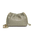Fashion Woven Plaid Cloud Shoulder Bag 6W10BBG2419