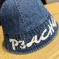 Vintage Wash Faded Letters Print Bucket Hats MK2COK6W6HAT367