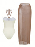 Sexy One Piece Swimsuit Set - DippedShop Wholesale - #1987
