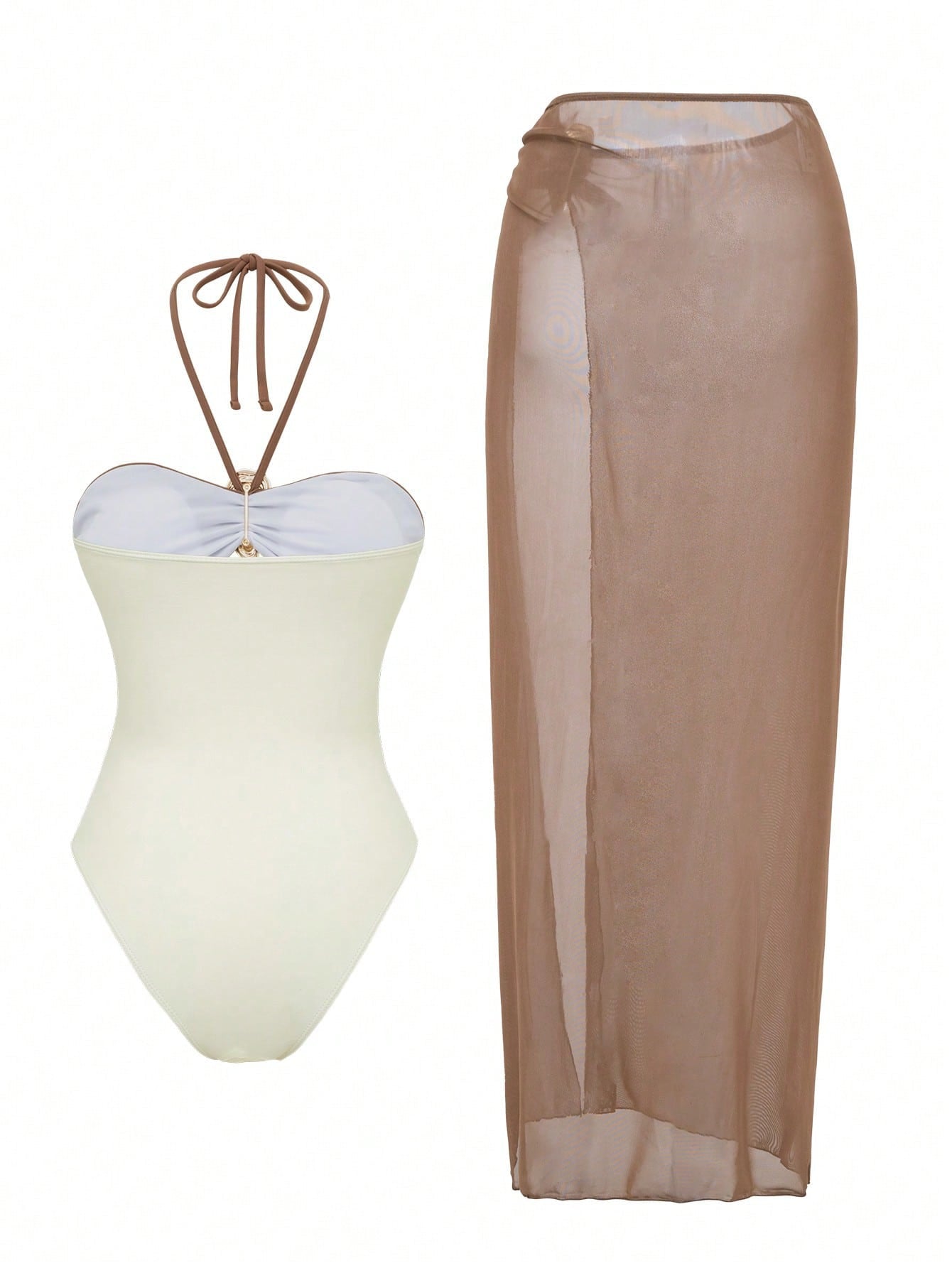 Sexy One Piece Swimsuit Set - DippedShop Wholesale - #1987