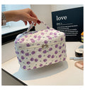 Floral  Quilted Storage Cosmetic Bag 6C5CO72