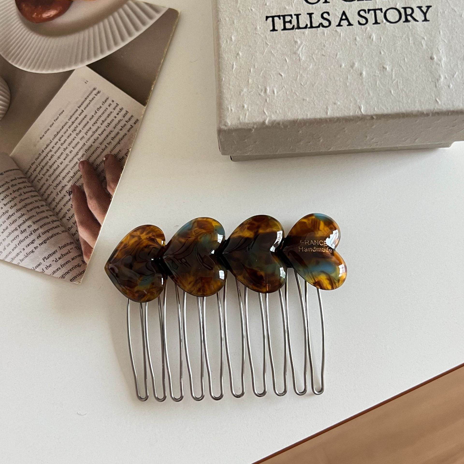 Heart-shaped Hair Comb Clip MK2MBEP6W6HPN13
