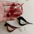 French Heart Geometric Non Slip Hair Barrette Clip 8AS6HCP290L