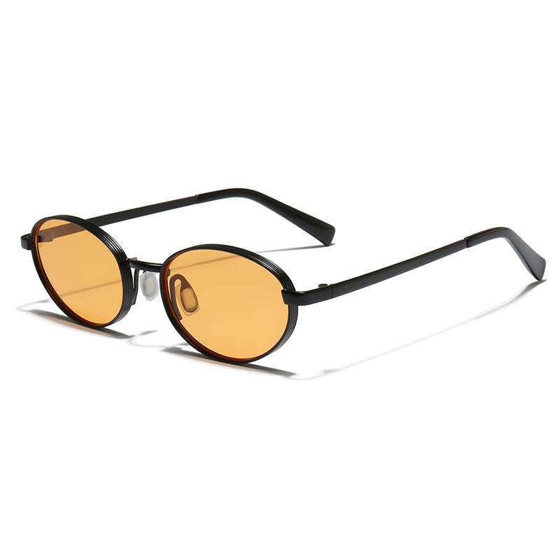 Retro Oval Metal Sunglasses - DippedShop Wholesale - #3395