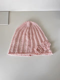 3D Floral Knit Beanie - DippedShop Wholesale - #8867