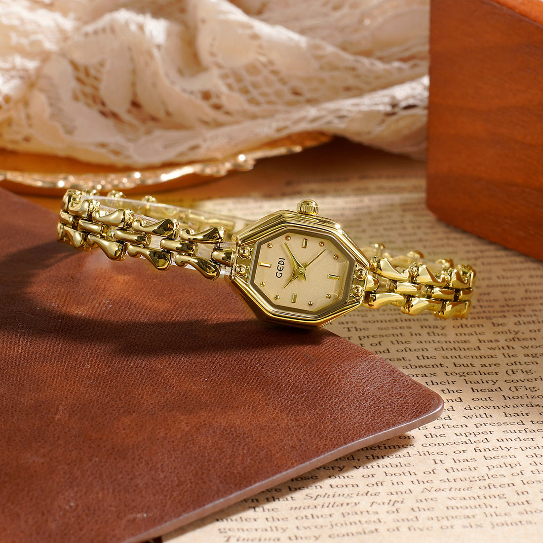 Vintage Octagonal Quartz Bracelet Dress Watch MK2SSAS6W6JWA11