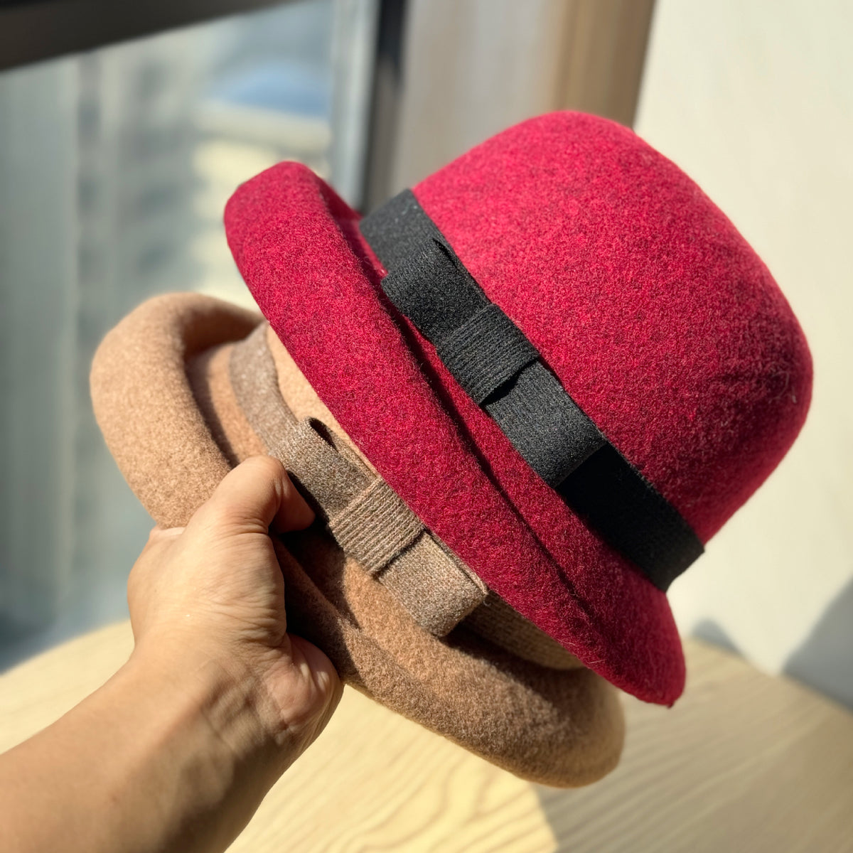 Vintage Bowknot Bucket Hat - DippedShop Wholesale - #4883