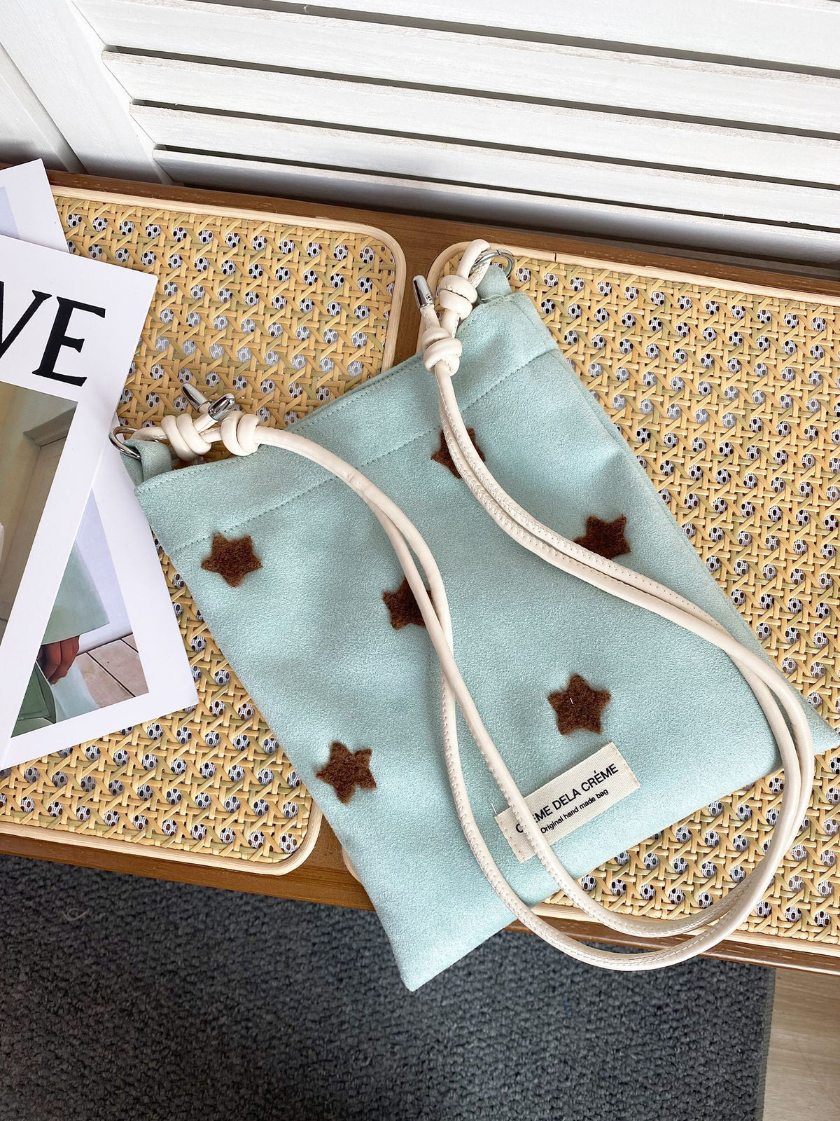 Cute Star Embroidery Crossbody Phone - DippedShop Wholesale - #3299