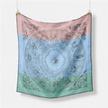 Fashion Abstract Print Versatile Square Silk Scarf 8BW6NSI14