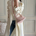 Cute Fluffy Faux Fur Dumpling Crossbody Bag 6W10BBG2389