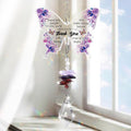 Colorful Butterfly Crystal Bead Wind Chime Suncatcher 6H7HLS215