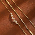 Trendy Cubic Zirconia Gold Pla - DippedShop Wholesale - #2371