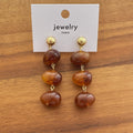 Resin Geometric Dangle Earrings - DippedShop Wholesale - #4003