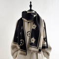 Jacquard Shawl Scarf - DippedShop Wholesale - #1459