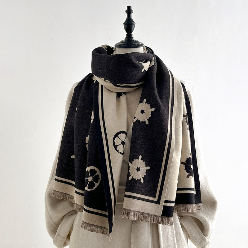 Jacquard Shawl Scarf - DippedShop Wholesale - #1459
