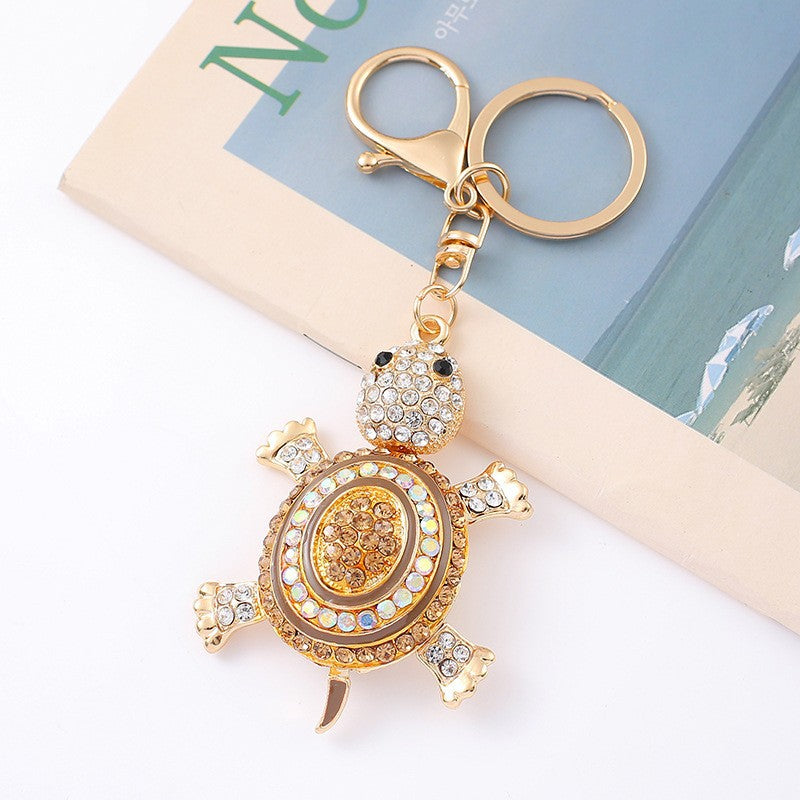 Funny Rhinestones Dolphin Pendant Keychain Bag Charm 6W10BBC632