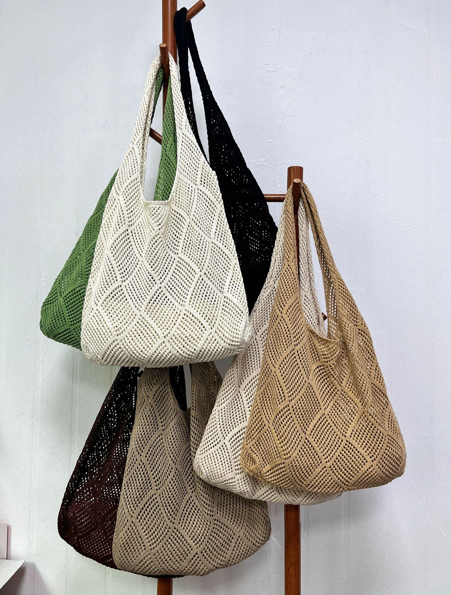 Slouchy Hollow Out Large Capacity Tote Bag 6W10BBG1782