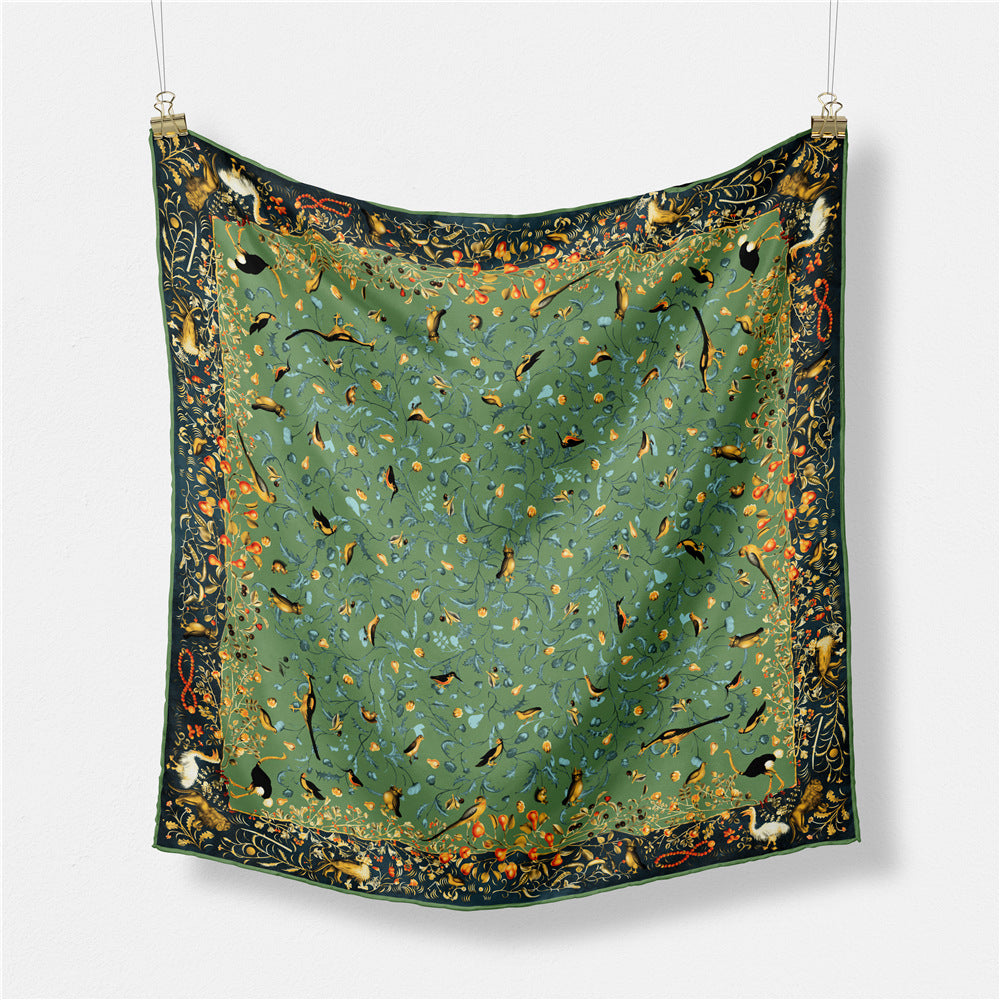 Abstract Silk Square Scarf - DippedShop Wholesale - #8019