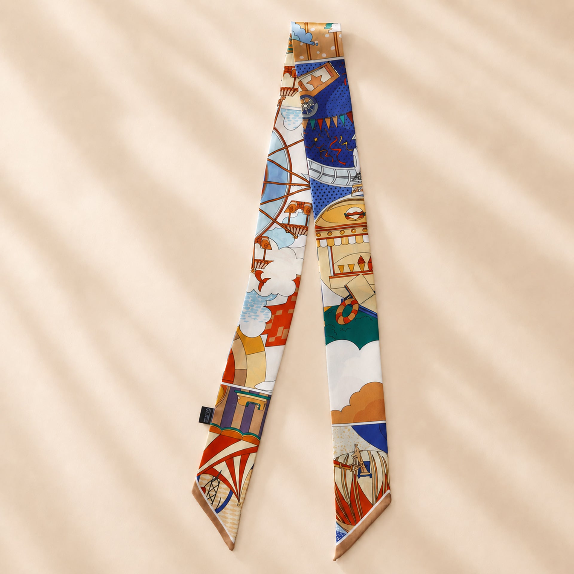 Cute Polka Dots Print Silk Scarf 6W6NSI251