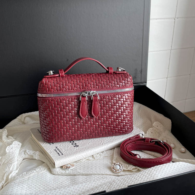 Retro Woven Square Case Crossbody Bag 6W10BBG1895