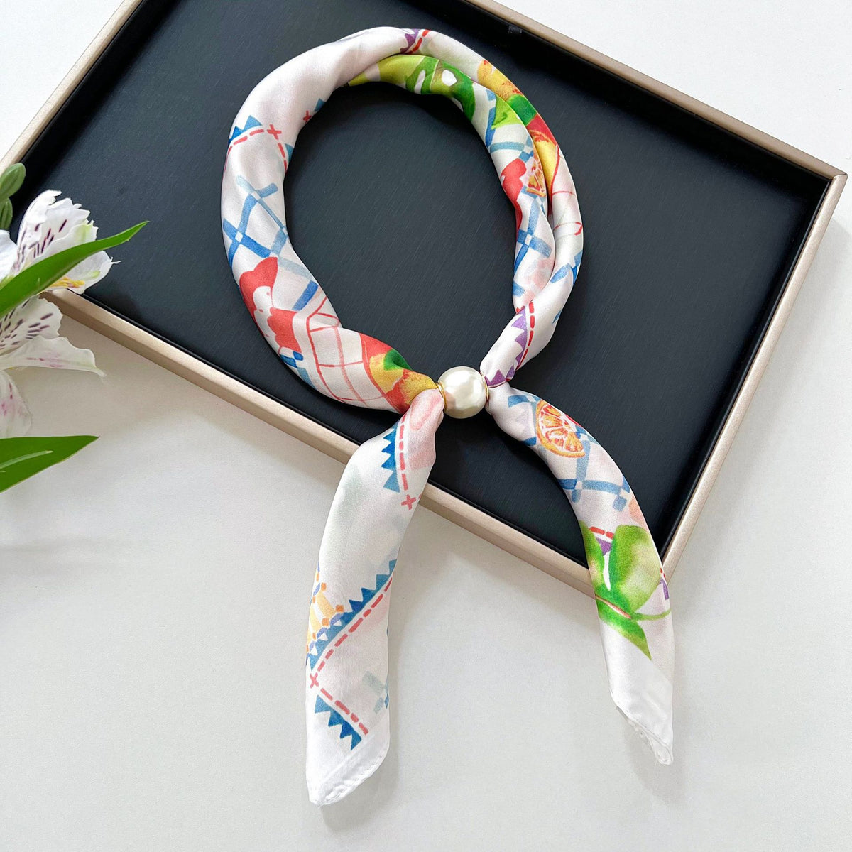 Polka Dot Silk Scarf - DippedShop Wholesale - #0899