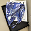 Floral Print Silk Scarf - DippedShop Wholesale - #6355