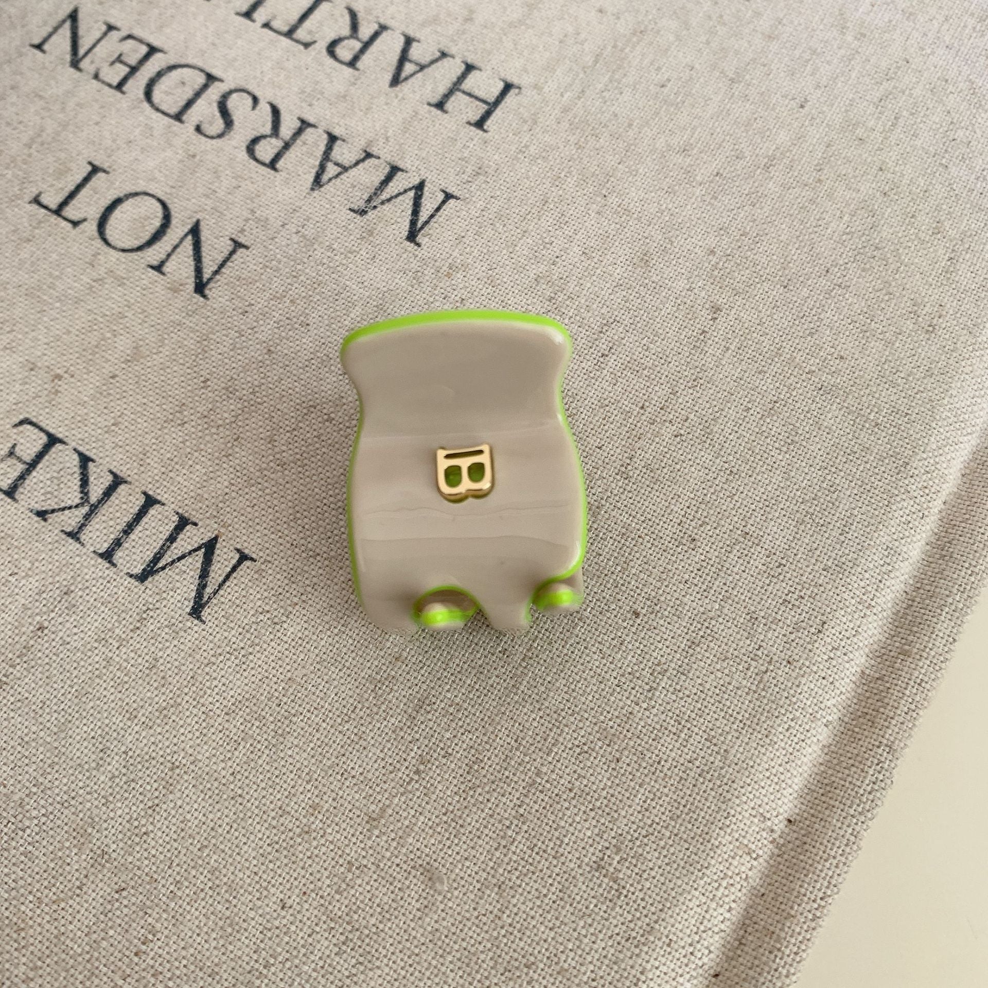 Letter Acetate Hair Clip - DippedShop Wholesale - #8499