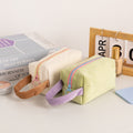 Simple Color Block Corduroy Cosmetic - DippedShop Wholesale - #7075
