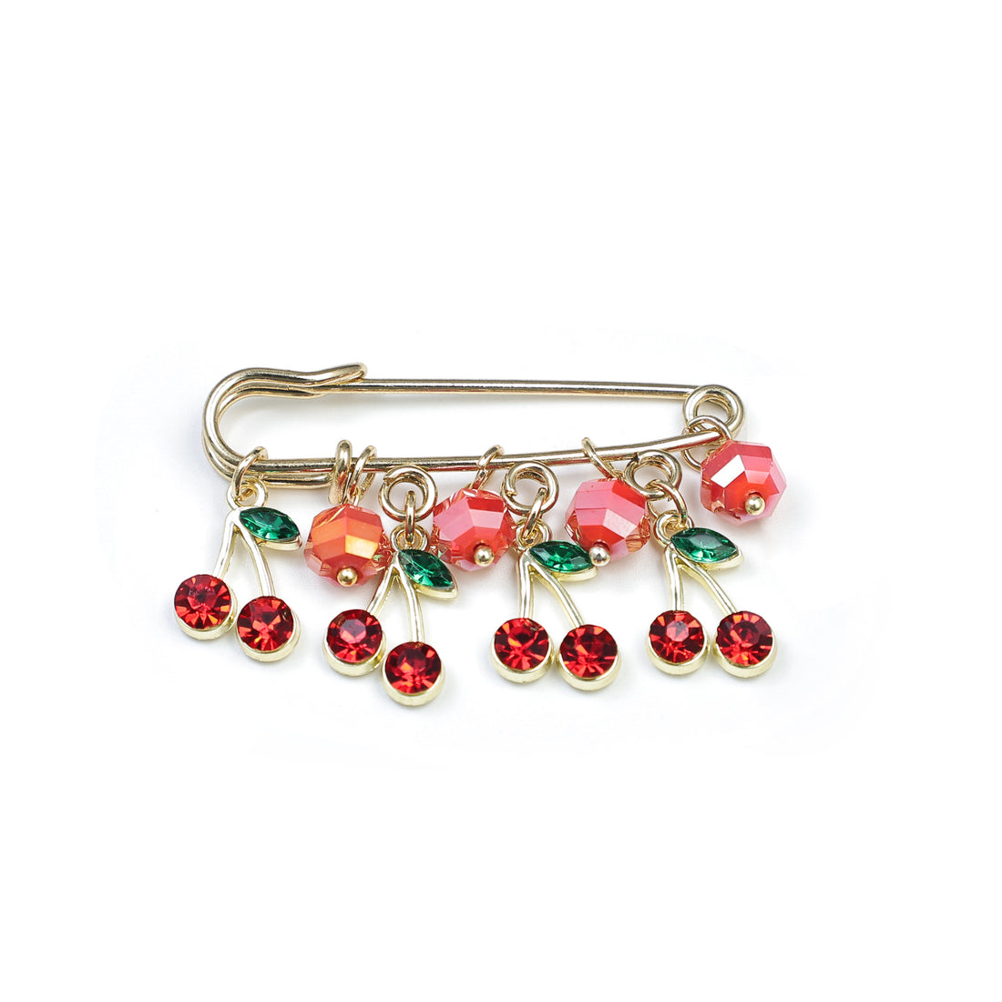 Crystal Cherry Bag Charm - DippedShop Wholesale - #9123