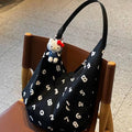Simple Number Art Print Large Capacity Tote Bag 6W10BBG1396