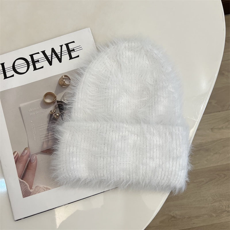 Fluffy Faux Fur Beanie - DippedShop Wholesale - #3507