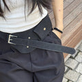 Trendy Suede Wide Leather Waist Belt 6W6JBT138