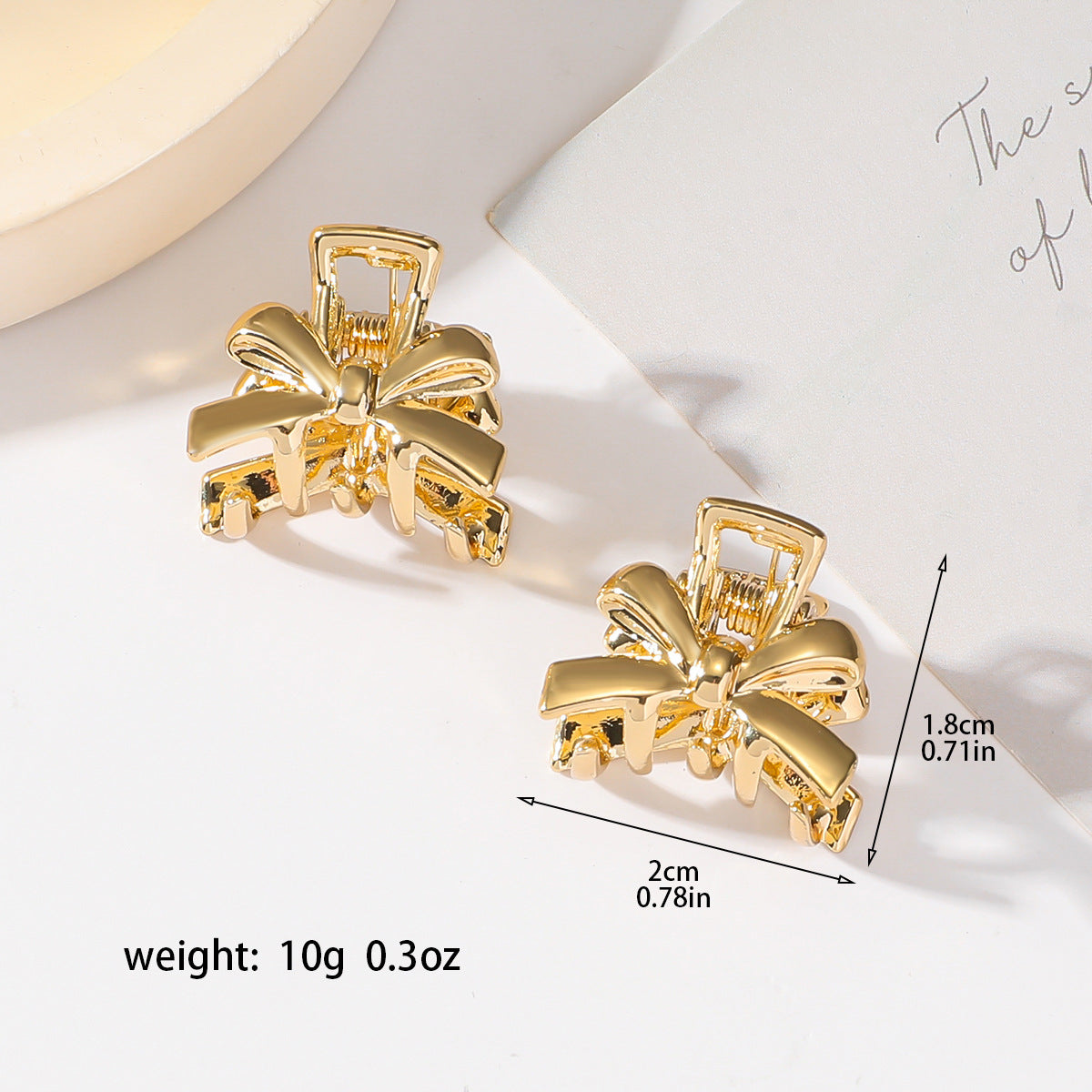 Gold Butterfly Hair Claw - DippedShop Wholesale - #0275