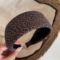 Leopard Print Wide Headband - DippedShop Wholesale - #2451