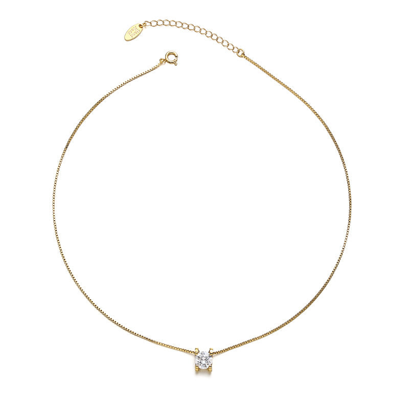 Gold Plated Cubic Zirconia Choker - DippedShop Wholesale - #6643