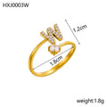 Simple Gold Plated Rhinestone - DippedShop Wholesale - #7075