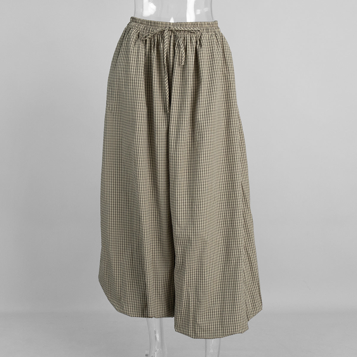 Retro Plaid Lantern Pants - DippedShop Wholesale - #9827
