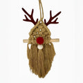 Handwoven Christmas Reindeer Ornament - DippedShop Wholesale - #1651