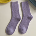 Winter Warm Ribbed Wool-Blend Slouchy Socks 6W8FSO679