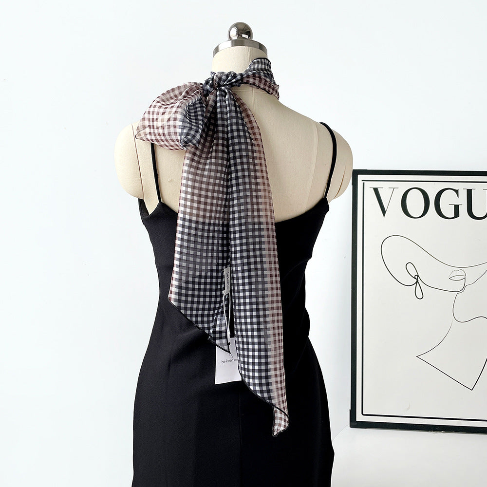 Polka Dots Striped Scarf - DippedShop Wholesale - #8467