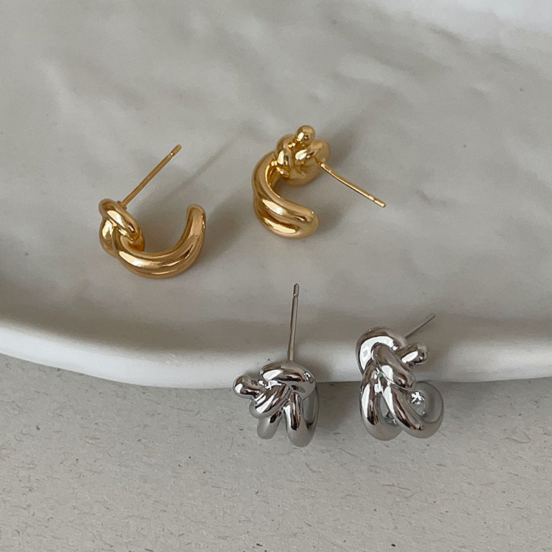 Knot Stud Earrings - DippedShop Wholesale - #0211