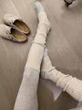 Knit Over Knee Footless Socks  Warm Leg Warmers 6W8FSO850