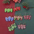 Leopard Bow Dangle Earrings - DippedShop Wholesale - #2051